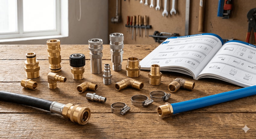 Conheça os engates e conexões para mangueiras da KB Serviços